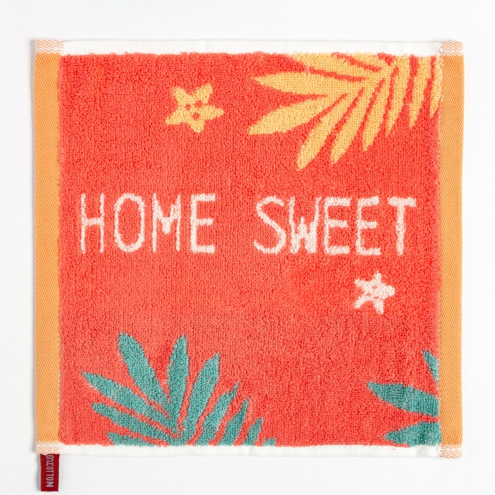 

Полотенце кухонное Этель Home цв. оранжевый, 25*25 см 100% хлопок