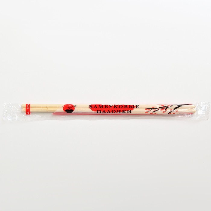 Палочки для суши, с зубочисткой, бамбук, 20 см