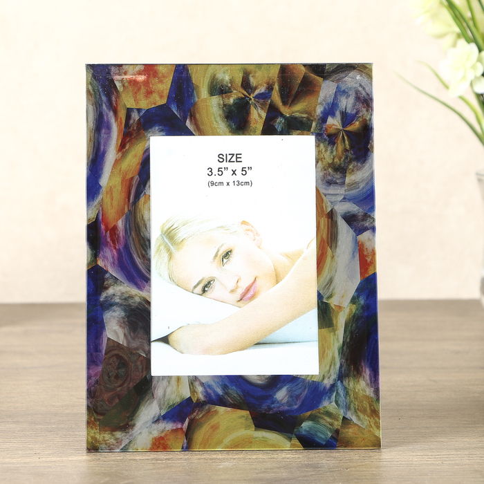 Фоторамка "Зарисовка Ирисов" металлик, 9х13 см