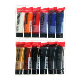 

Краска акриловая набор 12 цветов Royal Talens Amsterdam, 20 мл в тубе, "Город"