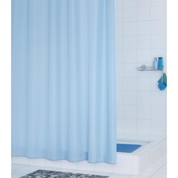 цена Штора для ванных комнат Madison голубой 180х200 см
