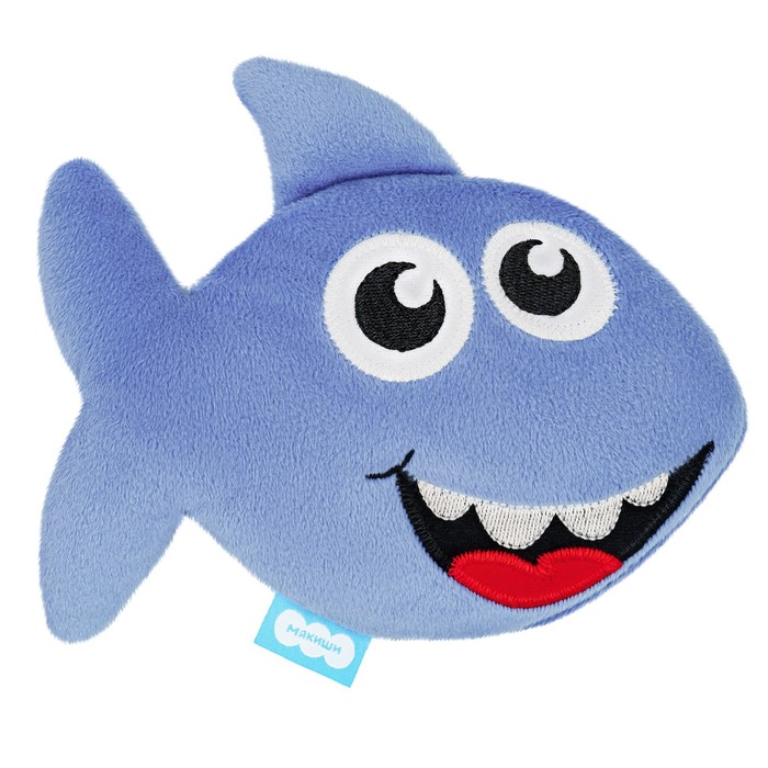 Развивающая игрушка-грелка «Акула Шарк» с вишнёвыми косточками развивающая игрушка грелка акула шарк с вишнёвыми косточками