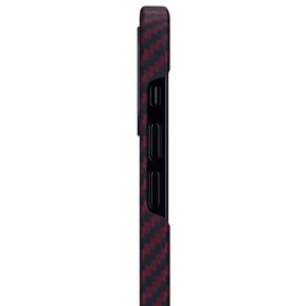 

Чехол Pitaka MagEZ Case для iPhone 12 mini (KI1203), кевлар, красно-черный