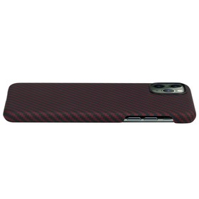 

Чехол Pitaka MagCase iPhone 11 Pro Max (KI1103M), кевлар, красно-черный