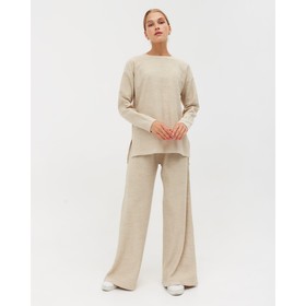 

Костюм женский (джемпер, брюки) MINAKU: Casual Collection цвет бежевый, р-р 48 (рост 165)