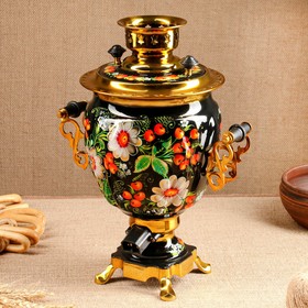 

Самовар №34 электрический, 3 л, с художественной росписью