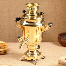 Самовар электрический, 1,5 л, латунь Ош