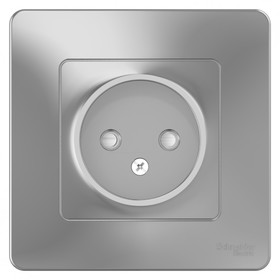 

Розетка SE Blanca, 16 А, 250 В, встраиваемая, без з/к, шторки, IP20, алюминий, BLNRS000113