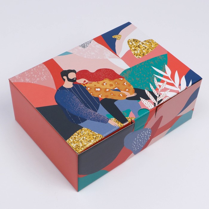 Коробка подарочная сборная, упаковка, «Love», 30 х 23 х 12 см коробка сборная 23 02 30 х 23 х 12 см