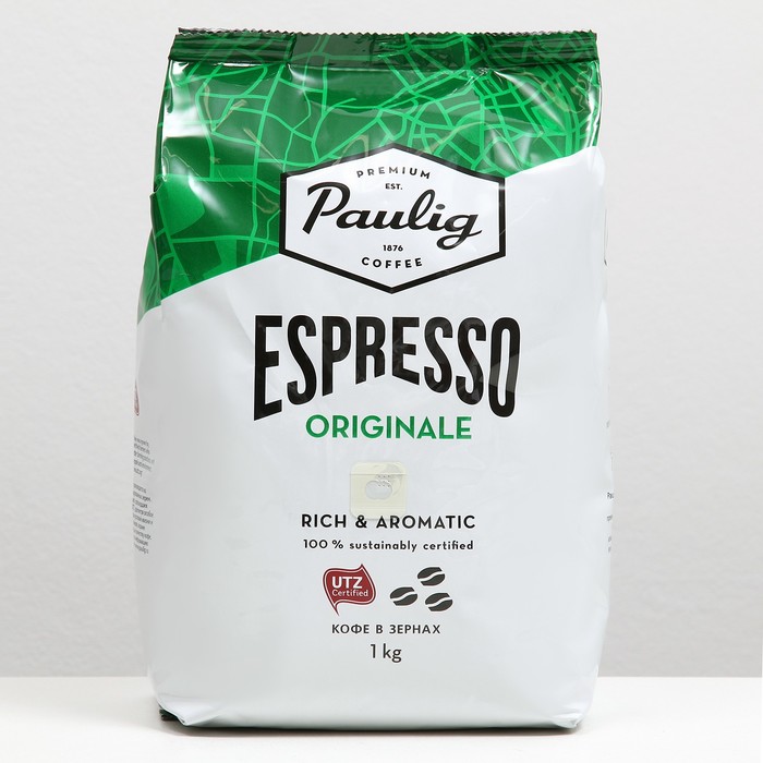

Кофе в зернах Paulig Espresso Originale, натуральный, жареный, 1 кг