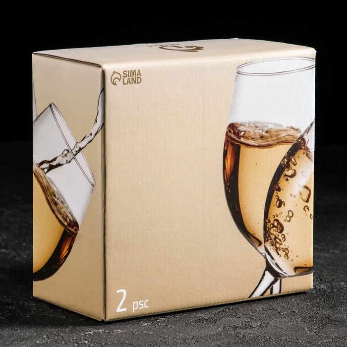 

Набор стеклянных бокалов «Эдем», 210 мл, 7×17 см, 2 шт