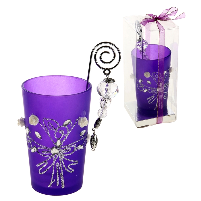 Подсвечник с держателем для свечи "Фантазия из роз"