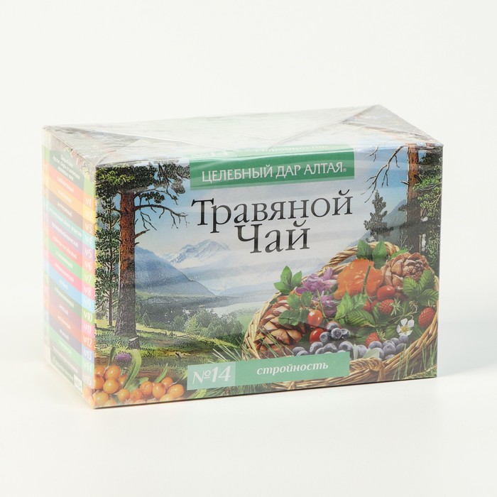 

Травяной чай Целебный дар Алтая № 14 стройность, 20 фильтр пакетов по 1.5 г