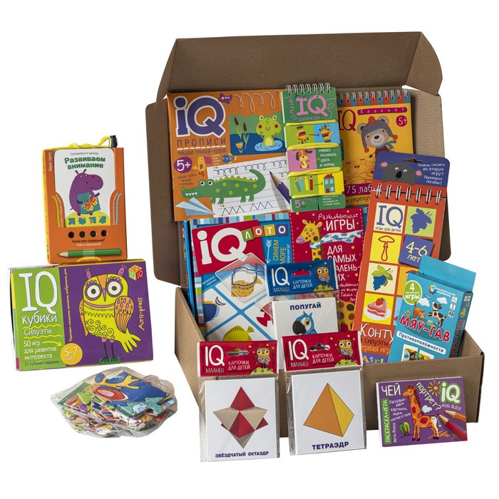 Посылка. Большой комплект IQ-игр для развития пространственного мышления посылка мини комплект iq игр для развития пространственного мышления для детей от 4 до 7 лет