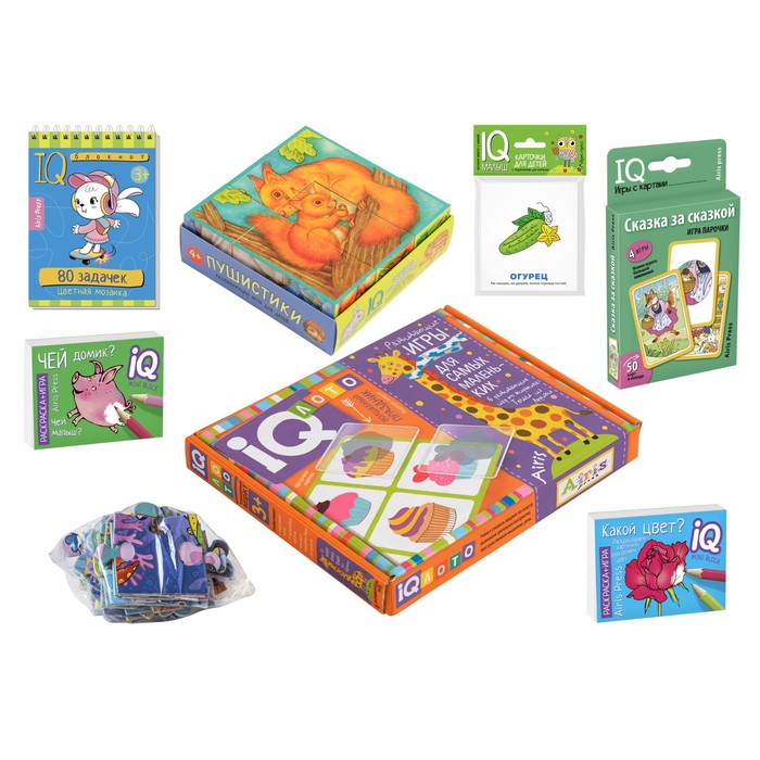 

Посылка. От Деда Мороза. 3-4 года. Базовый комплект IQ-игр