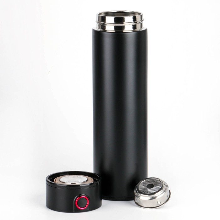 фото Термос, 500 мл, basic, с ситечком, сохраняет тепло 10 ч, 23 х 6.5 см