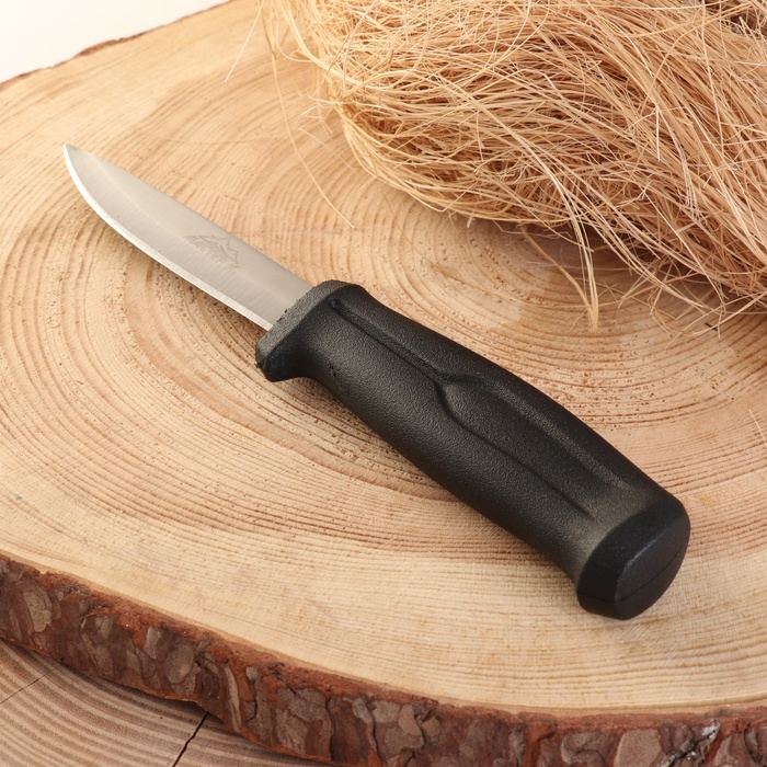 Нож туристический, черный, клинок 9,5см