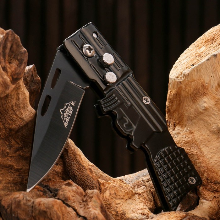 фото Нож складной полуавтоматический "пиранья", клинок 6,5см мастер к