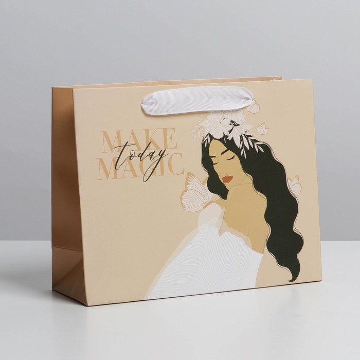 

Пакет ламинированный «Только сейчас» 22 × 17,5 × 8 см