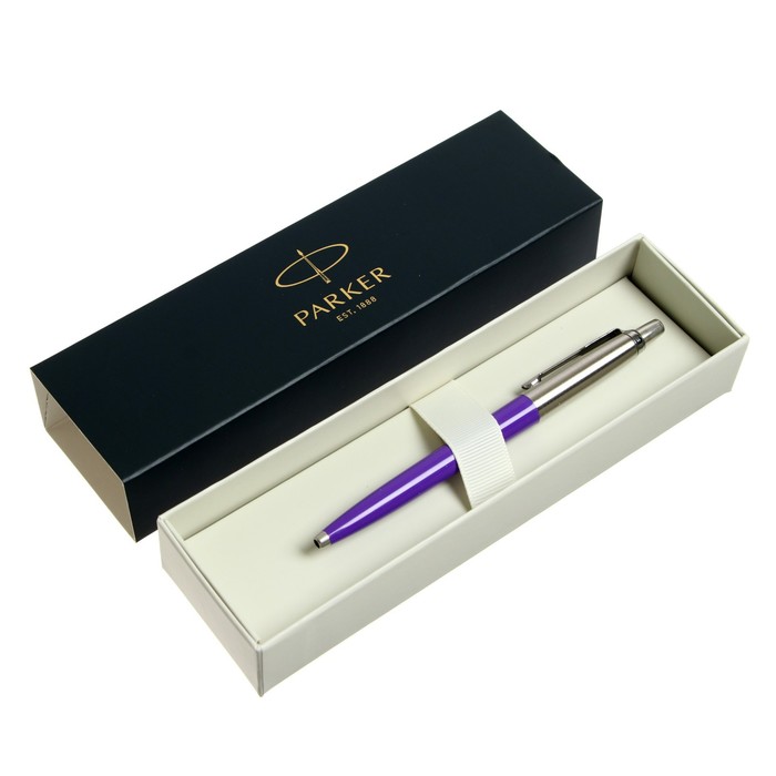 

Ручка шариковая Parker Jotter Original K60 2665C, Frosty Purple, перо M, чернила синие, подарочная коробка.