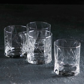 Набор стаканов низких «Время дегустаций. Виски», 4 шт, 340 мл
