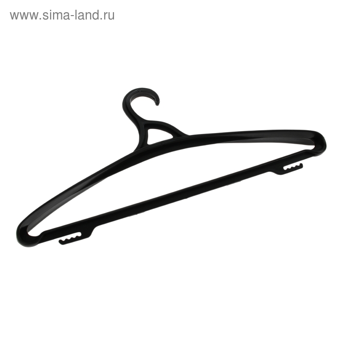 Вешалка-плечики для одежды Бытпласт, размер 48-50, цвет чёрный