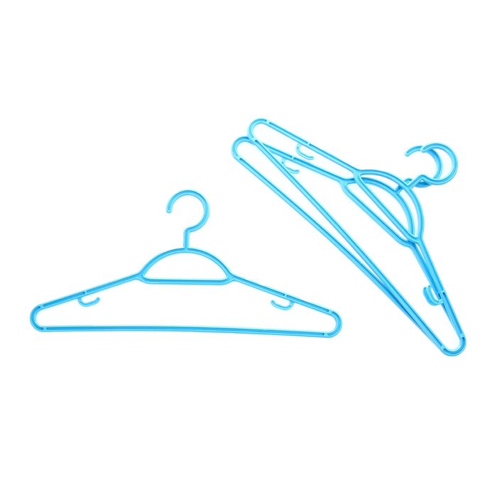 Вешалка-плечики размер 48-50, набор 3 шт, цвет МИКС