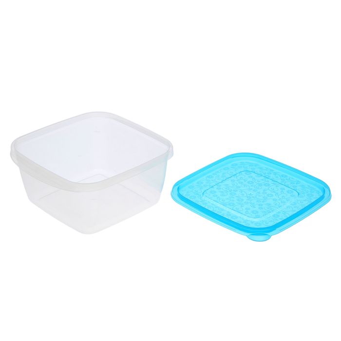 Набор пищевых контейнеров 1 л "Арт-деко", 2 шт, цвет зелёный