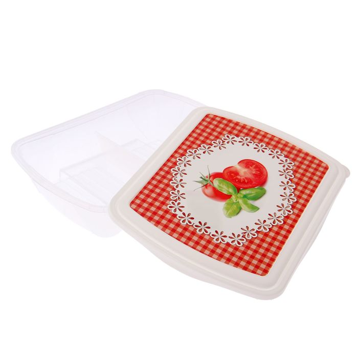 Контейнер для бутербродов 1,25 л "Рондо", цвет МИКС