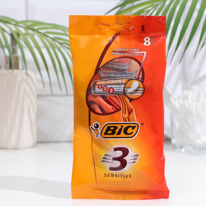 

Бритва одноразовая BIC 3, для чувствительной кожи, 8 шт.
