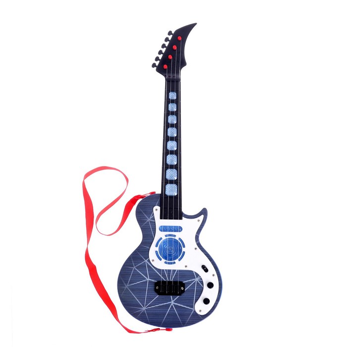 Музыкальная гитара «Рок-гитарист», световые и звуковые эффекты, в пакете