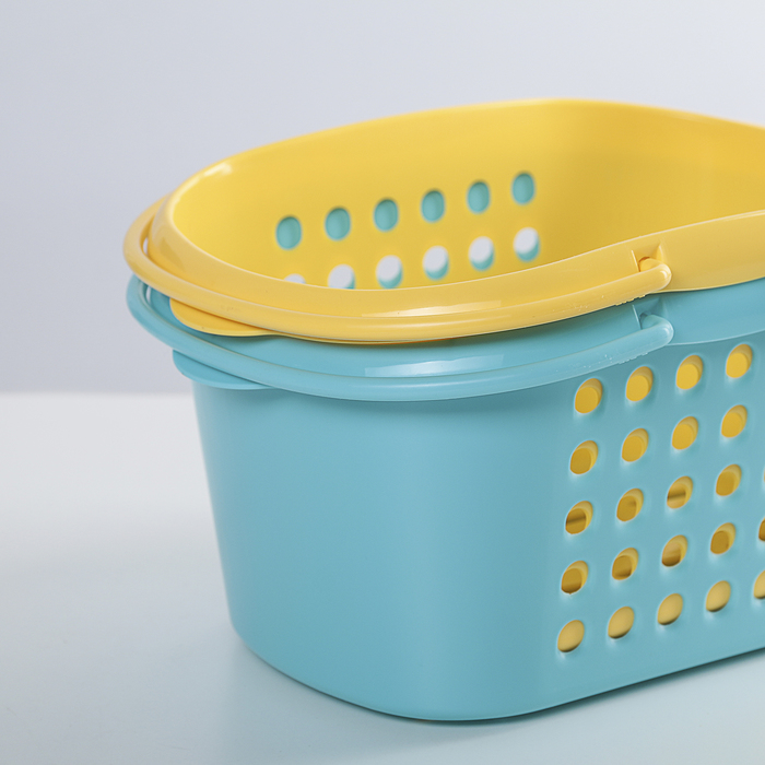 Корзинка универсальная "Прямоугольник" с ручками, цвет МИКС