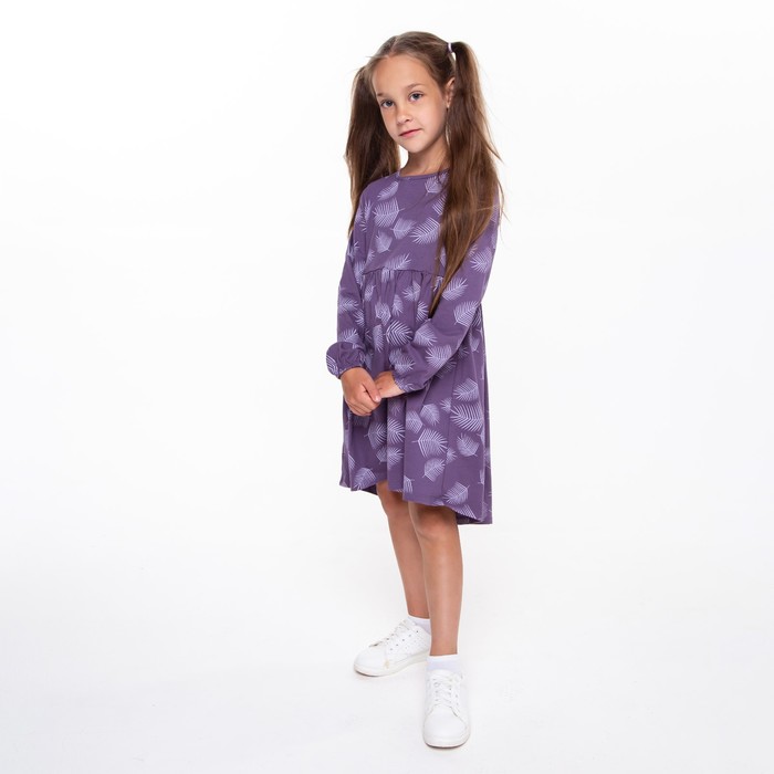 Платье для девочки, цвет фиолетовый, рост 122