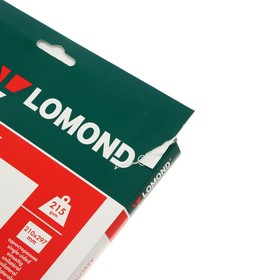 

Фотобумага для струйной печати А4 LOMOND, блок 215 г/м², 50 листов, глянцевая, односторонняя (0102057)