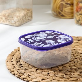 

Контейнер пищевой Доляна «Цветы», 700 мл, квадрат, цвет фиолетовый