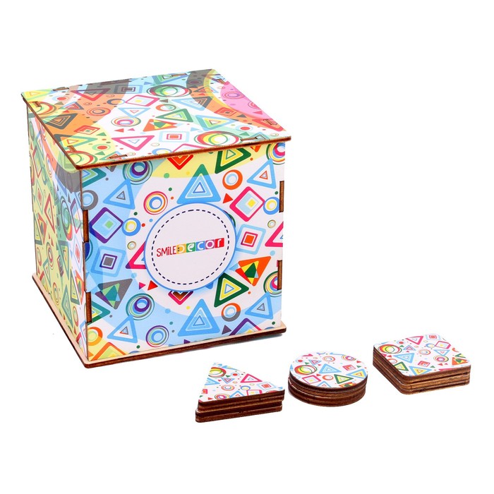 Тактильный куб «Фигуры» развивающая игра smile decor тактильный куб фигуры дерево п628