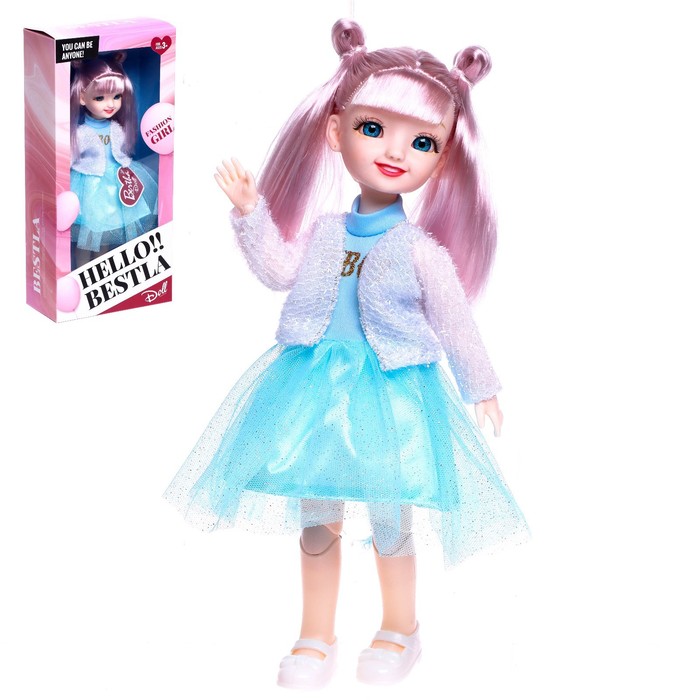 Кукла шарнирная «Кэтти» в платье игрушка шарнирная кукла фея в бальном платье снежка