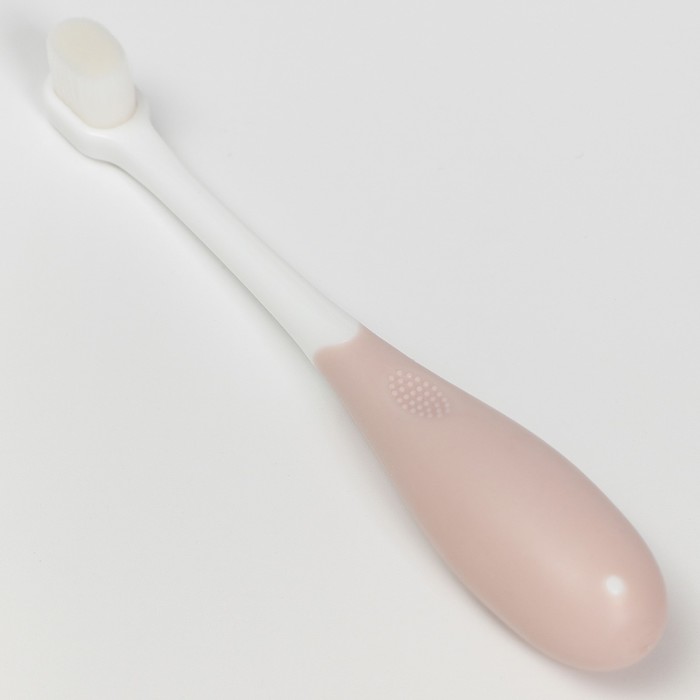 Детская зубная щетка с мягкой щетиной, нейлон, цвет розовый детская зубная щетка u образная зубная щетка с мягкой щетиной для младенцев 2 12 лет