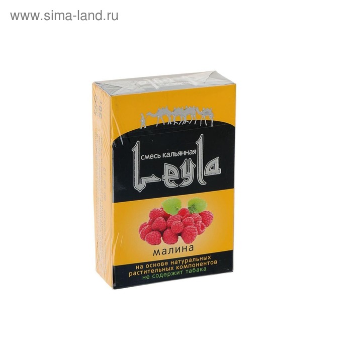 

Безникотиновая смесь для кальяна Leyla "Малина", 50 г