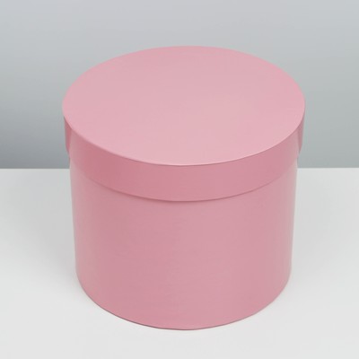 Коробка подарочная круглая «Розовый»,  19.5 × 23 см