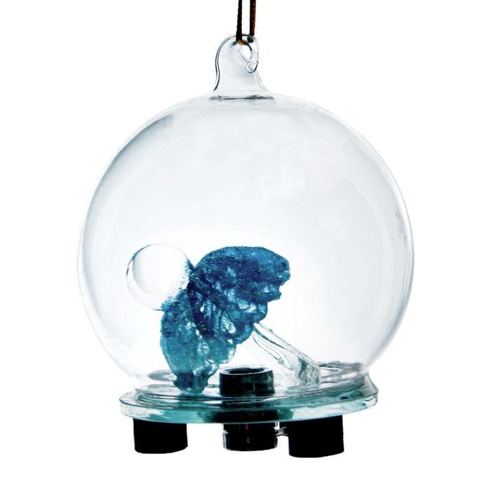 Сувенир "Соска голубая в шаре" световой