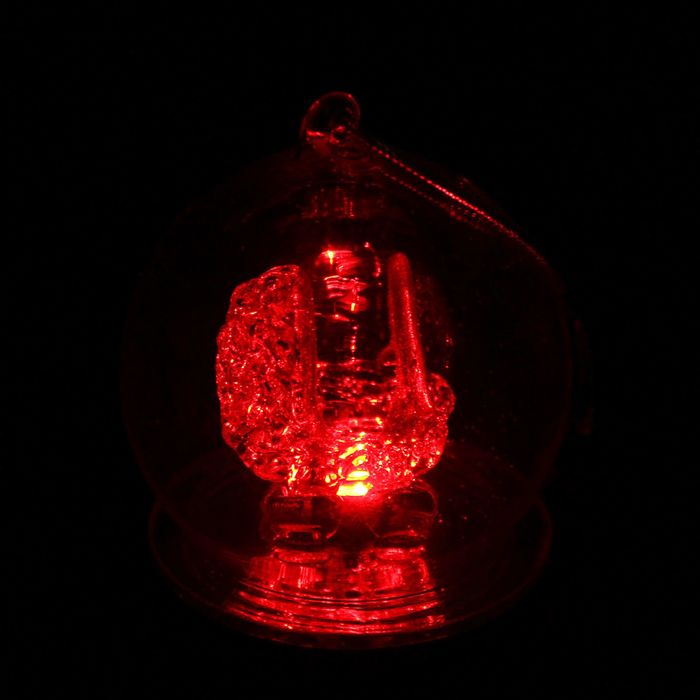 Сувенир "Коляска голубая в шаре" световой