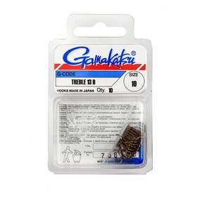 

Крючок GAMAKATSU Treble13B (BRONZE) №10 (10шт)