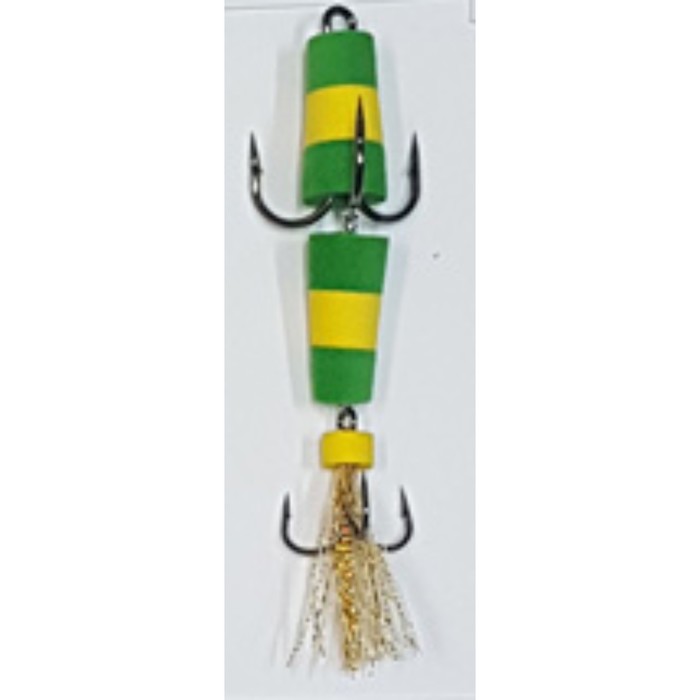 Приманка XXL Fish Флажок Мандула № 11 Цвет Зеленый - Желтый