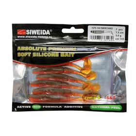 

Приманка силиконовая SIWEIDA "Swim Shad" 7,5см 3,6г (7шт.) цв. 143