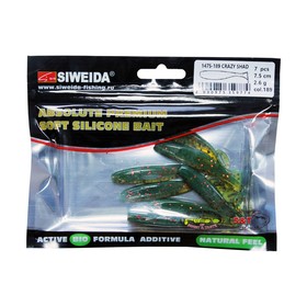

Приманка силиконовая SIWEIDA "Crazy Shad" 7,5см 2,6г (7шт.) цв. 189