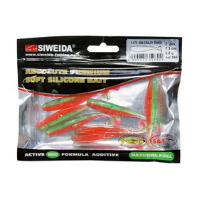 

Приманка силиконовая SIWEIDA "Crazy Shad" 7,5см 2,6г (7шт.) цв. 396