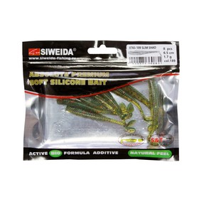 

Приманка силиконовая SIWEIDA "Slim Shad" 6,5см 1,7г (8шт.) цв. 189