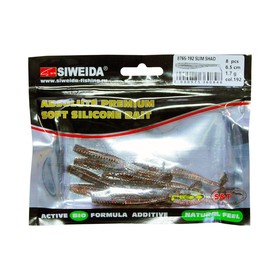

Приманка силиконовая SIWEIDA "Slim Shad" 6,5см 1,7г (8шт.) цв. 192