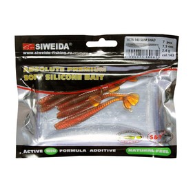 

Приманка силиконовая SIWEIDA "Slim Shad" 7,5см 2,4г (7шт.) цв. 143